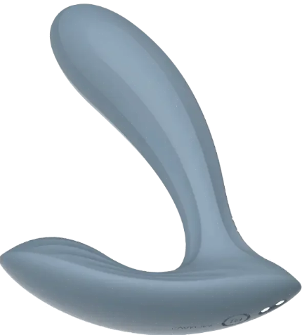 A blue silicone vibrator